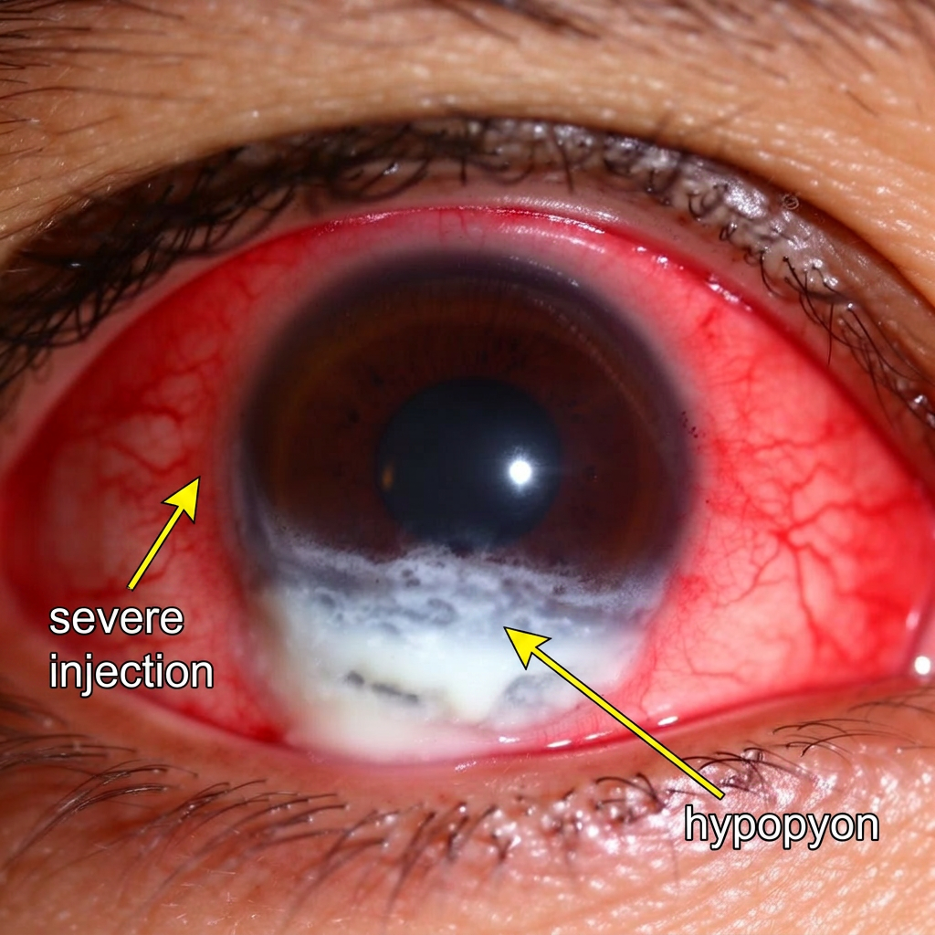 Illustration of Endophthalmitis