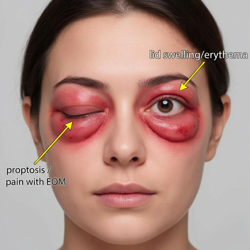 Illustration of Orbital Cellulitis