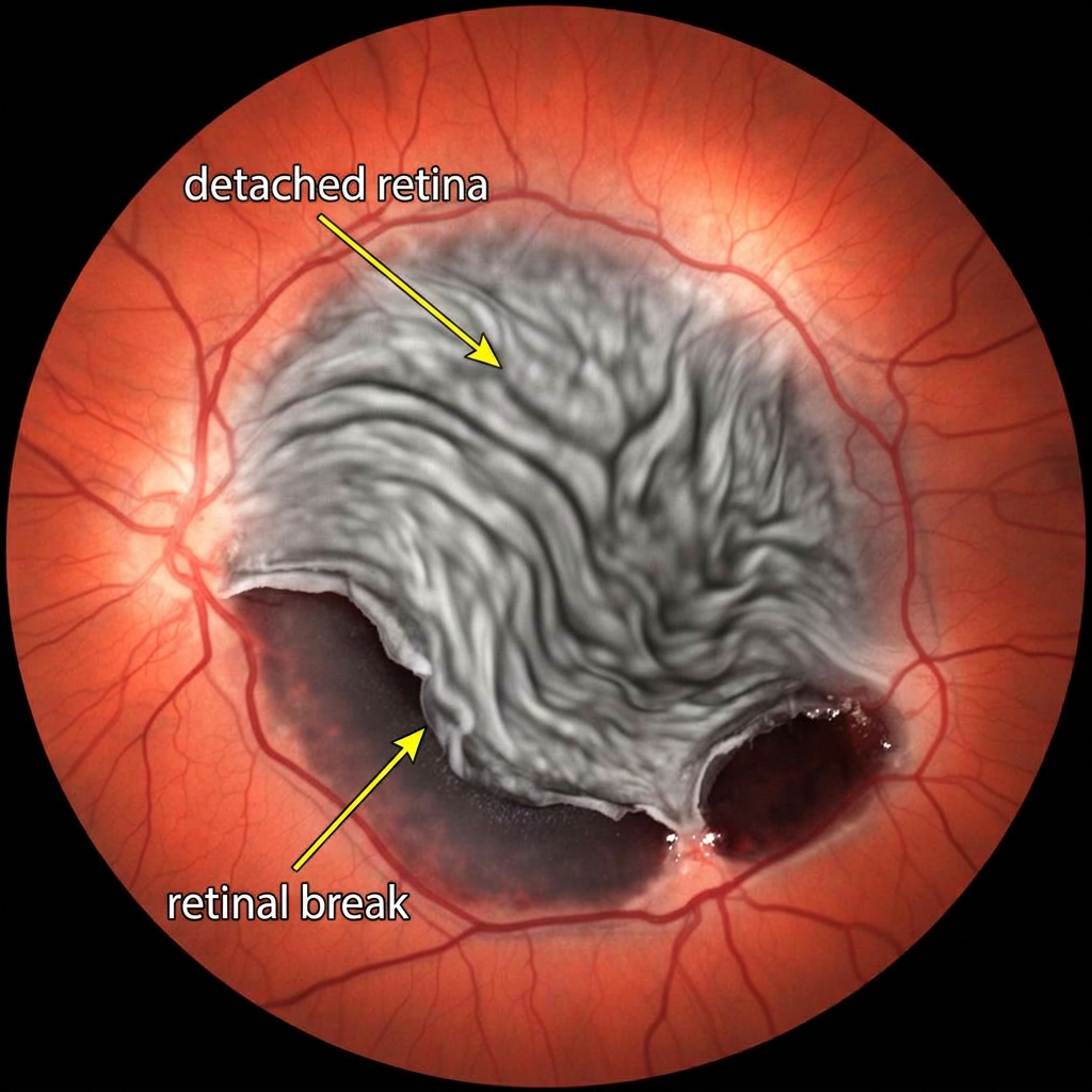Illustration of Retinal Detachment