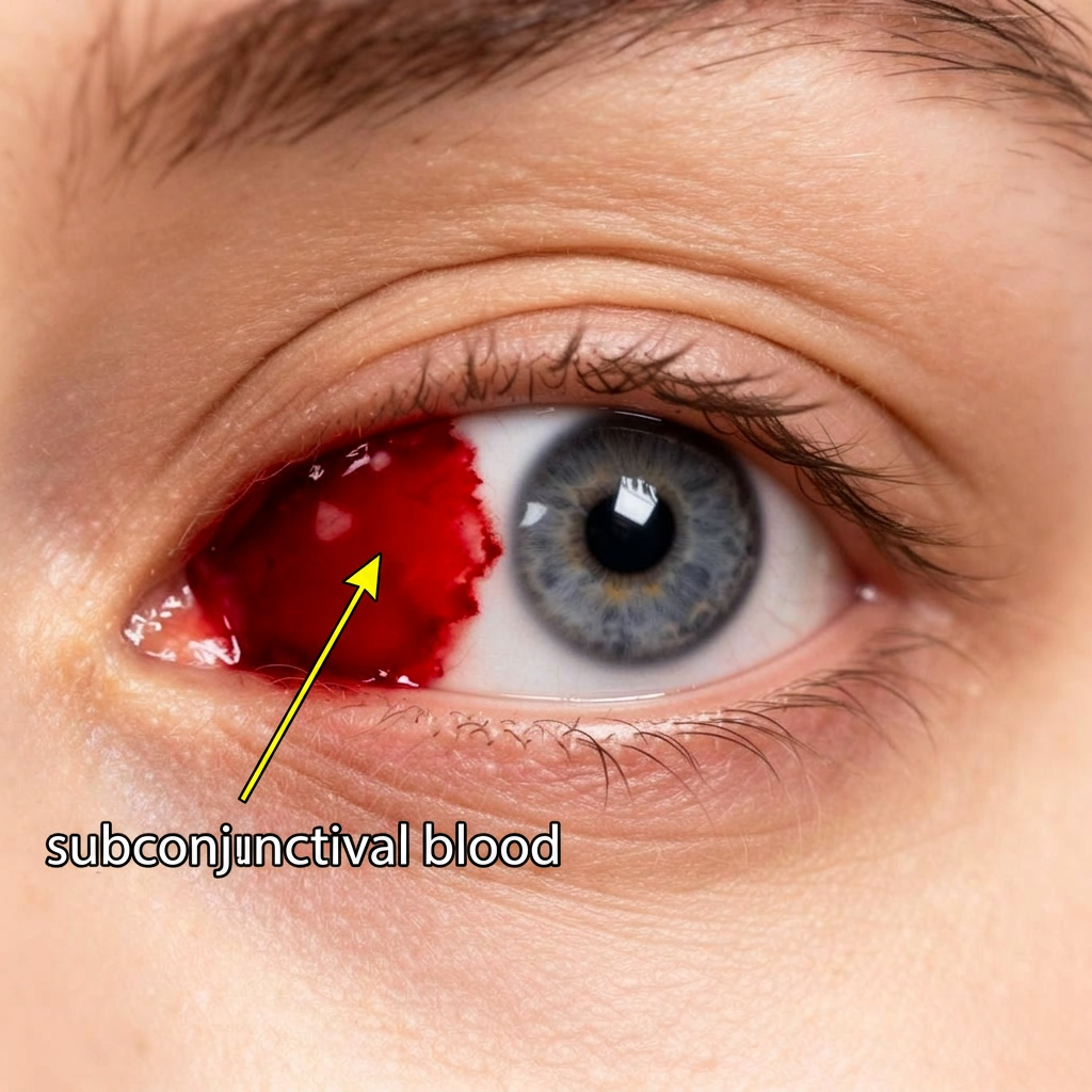 Illustration of Subconjunctival Hemorrhage
